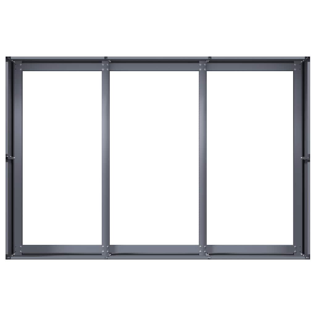 Ζαρντινιέρα Ανθρακί 120x80x40 εκ. από Χάλυβα - Pakobazaar