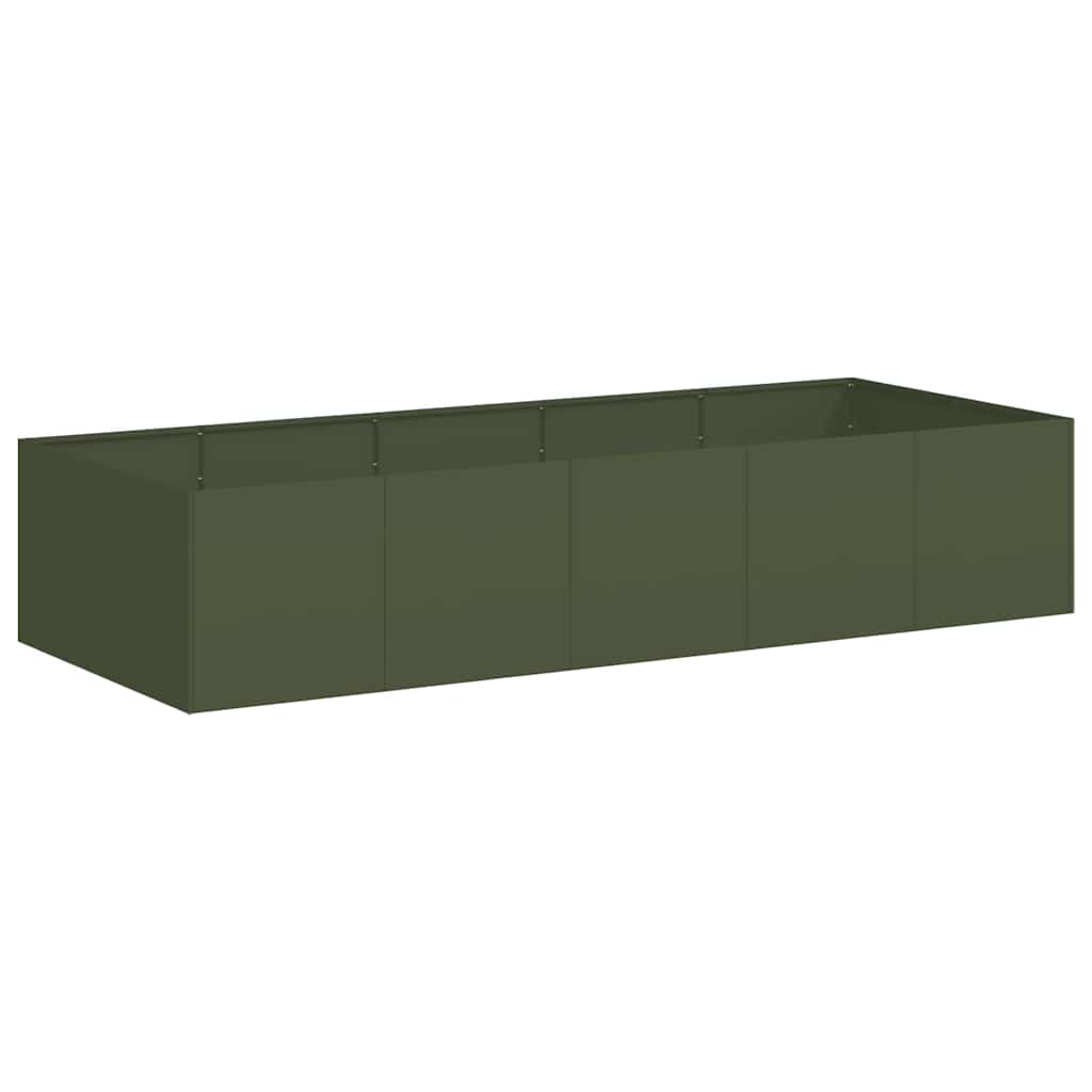 Ζαρντινιέρα Λαδί 200x80x40 εκ. από Χάλυβα - Pakobazaar