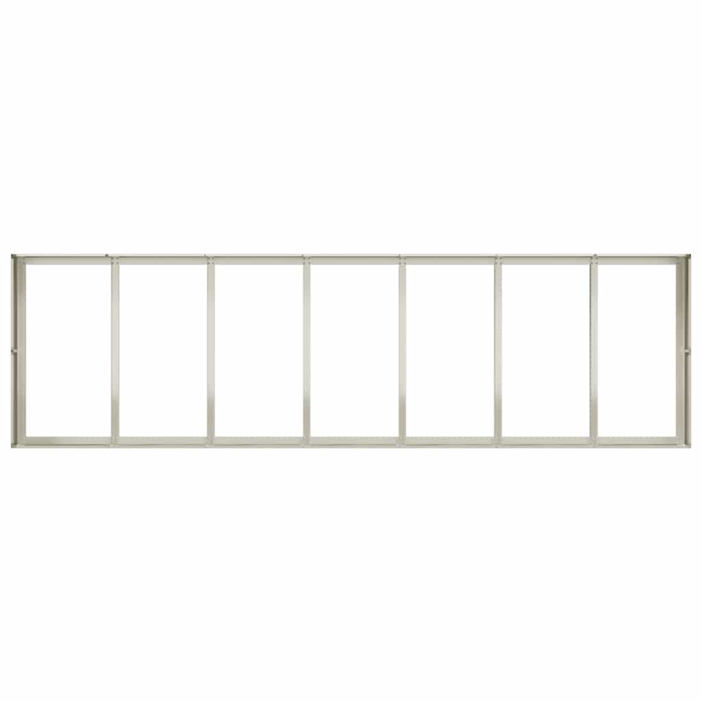 Ζαρντινιέρα Λευκή 280x80x40 εκ. από Χάλυβα - Pakobazaar