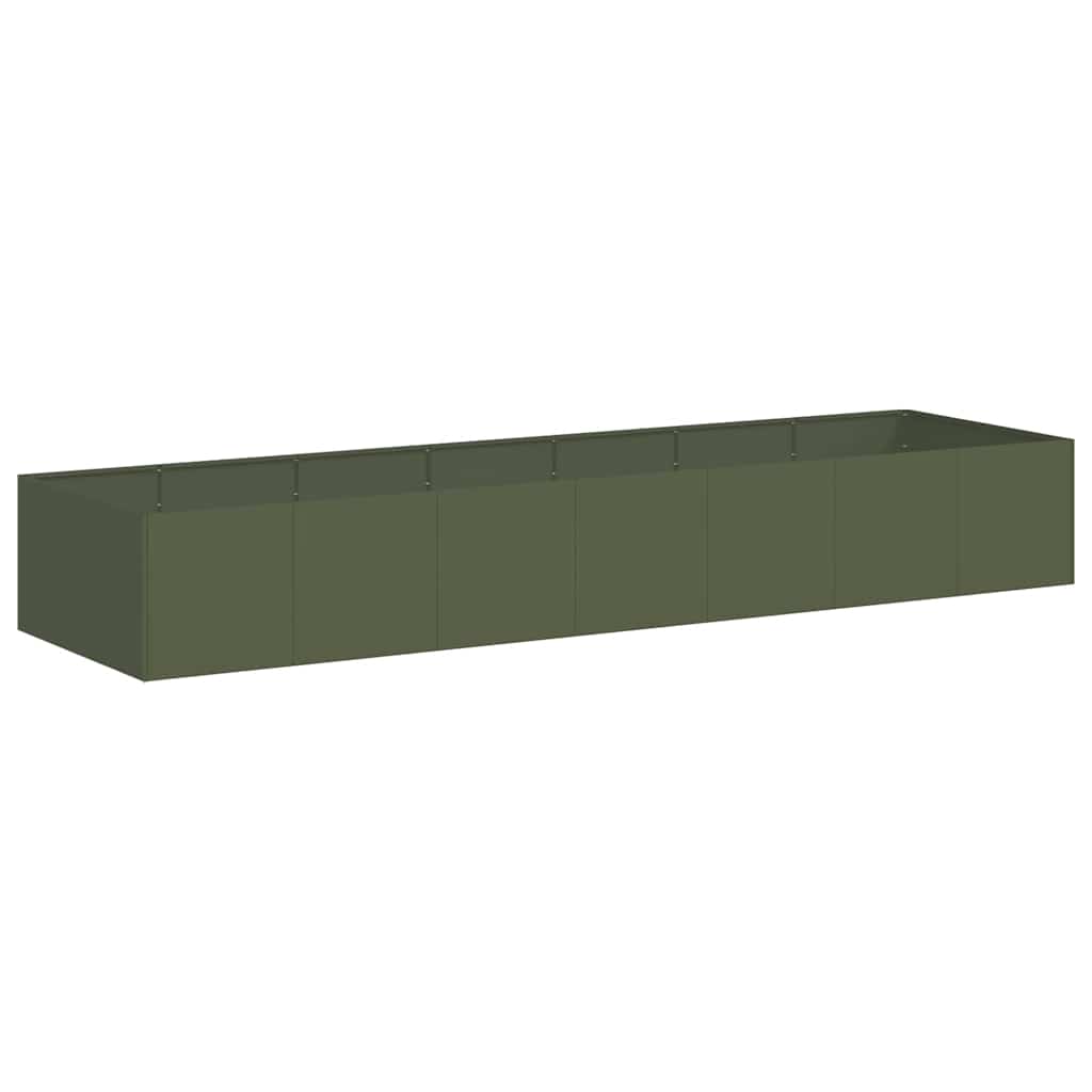 Ζαρντινιέρα Λαδί 280x80x40 εκ. από Χάλυβα