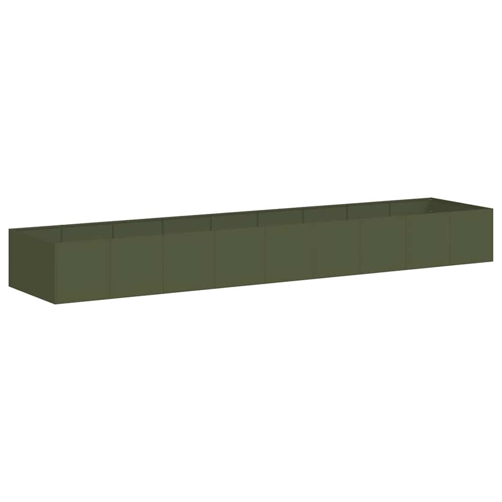 Ζαρντινιέρα Λαδί 360x80x40 εκ. από Χάλυβα - Pakobazaar