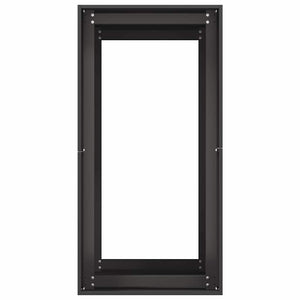 Ζαρντινιέρα Μαύρη 40x80x80 εκ. από Χάλυβα