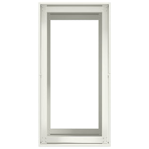 Ζαρντινιέρα Λευκή 40x80x80 εκ. από Χάλυβα