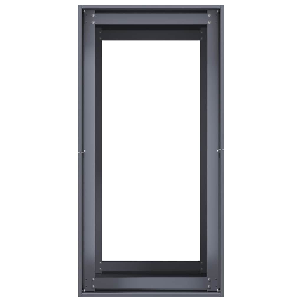 Ζαρντινιέρα Ανθρακί 40x80x80 εκ. από Χάλυβα