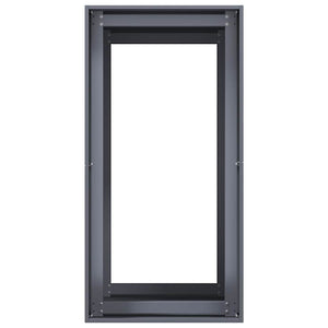 Ζαρντινιέρα Ανθρακί 40x80x80 εκ. από Χάλυβα