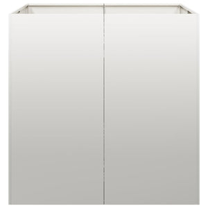 Ζαρντινιέρα 80x80x80 εκ. από Ανοξείδωτο Ατσάλι - Pakobazaar