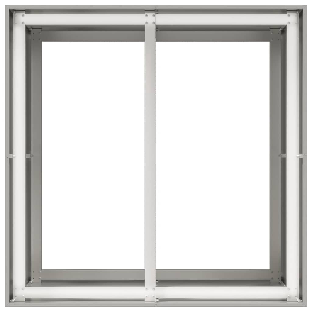 Ζαρντινιέρα 80x80x80 εκ. από Ανοξείδωτο Ατσάλι