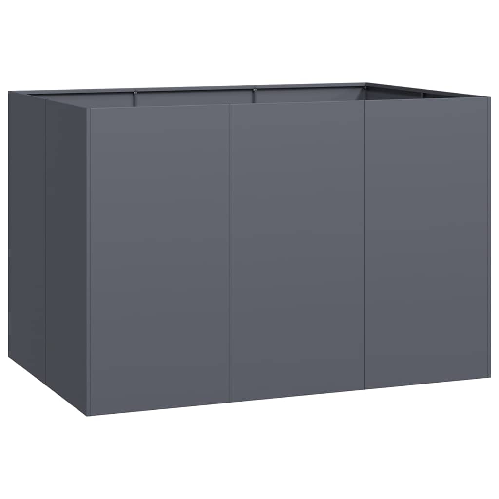 Ζαρντινιέρα Ανθρακί 120x80x80 εκ. από Χάλυβα