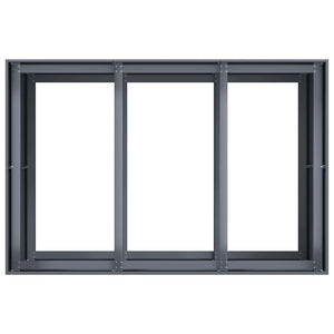 Ζαρντινιέρα Ανθρακί 120x80x80 εκ. από Χάλυβα