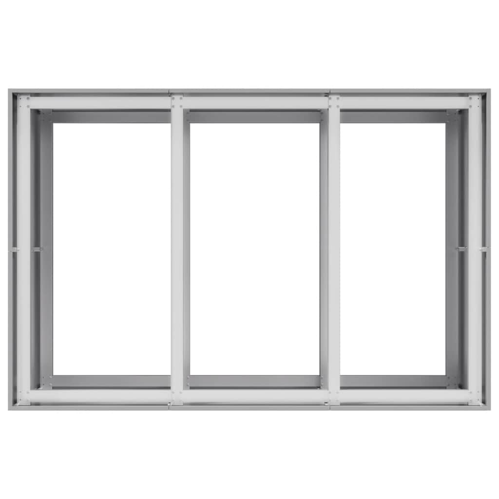 Ζαρντινιέρα 120x80x80 εκ. από Γαλβανισμένο Ατσάλι