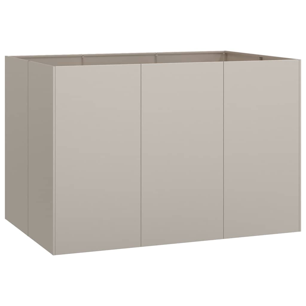 Ζαρντινιέρα 120x80x80 εκ. Ατσάλι Σκληρυθέν στον Αέρα - Pakobazaar