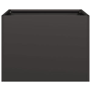Ζαρντινιέρα Μαύρη 40x40x30 εκ. από Χάλυβα