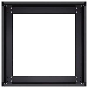Ζαρντινιέρα Μαύρη 40x40x30 εκ. από Χάλυβα