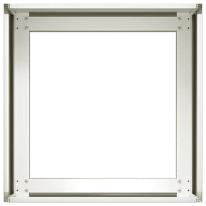 Ζαρντινιέρα Λευκή 40x40x30 εκ. από Χάλυβα