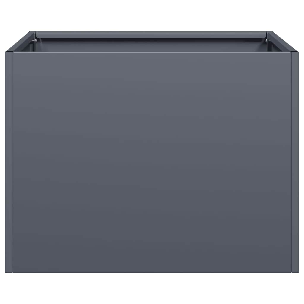 Ζαρντινιέρα Ανθρακί 40x40x30 εκ. από Χάλυβα