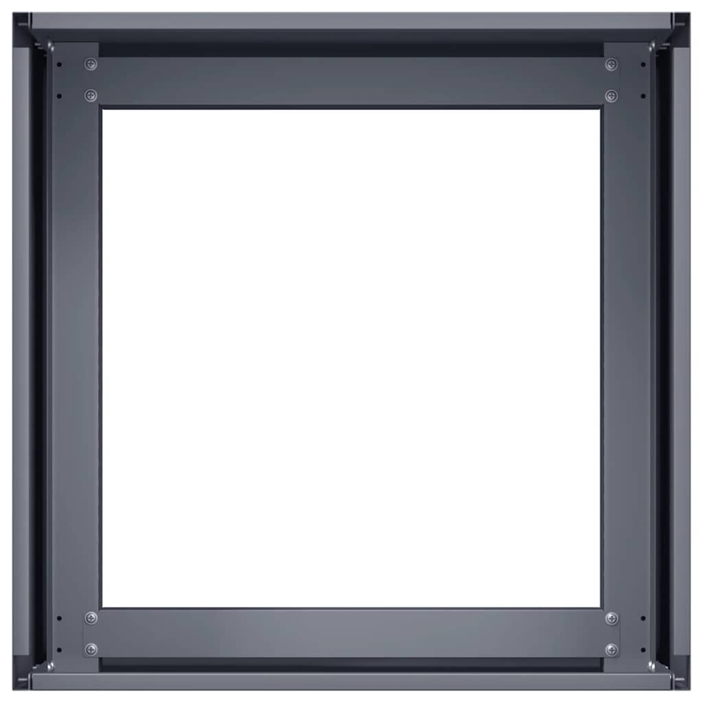 Ζαρντινιέρα Ανθρακί 40x40x30 εκ. από Χάλυβα
