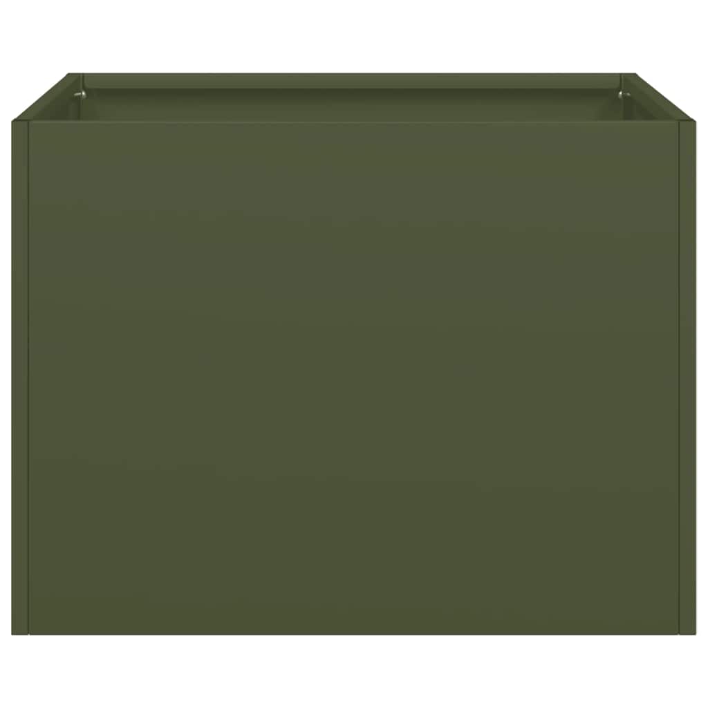 Ζαρντινιέρα Λαδί 40x40x30 εκ. από Χάλυβα