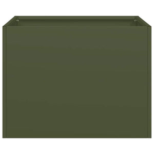 Ζαρντινιέρα Λαδί 40x40x30 εκ. από Χάλυβα