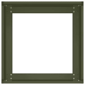 Ζαρντινιέρα Λαδί 40x40x30 εκ. από Χάλυβα