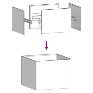 Ζαρντινιέρα Λαδί 40x40x30 εκ. από Χάλυβα