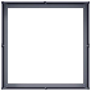 Ζαρντινιέρα Ανθρακί 80x80x30 εκ. από Χάλυβα