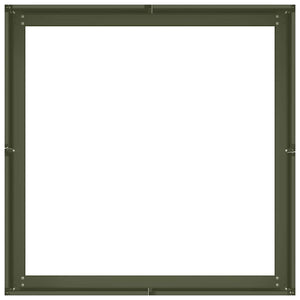 Ζαρντινιέρα Λαδί 80x80x30 εκ. από Χάλυβα - Pakobazaar