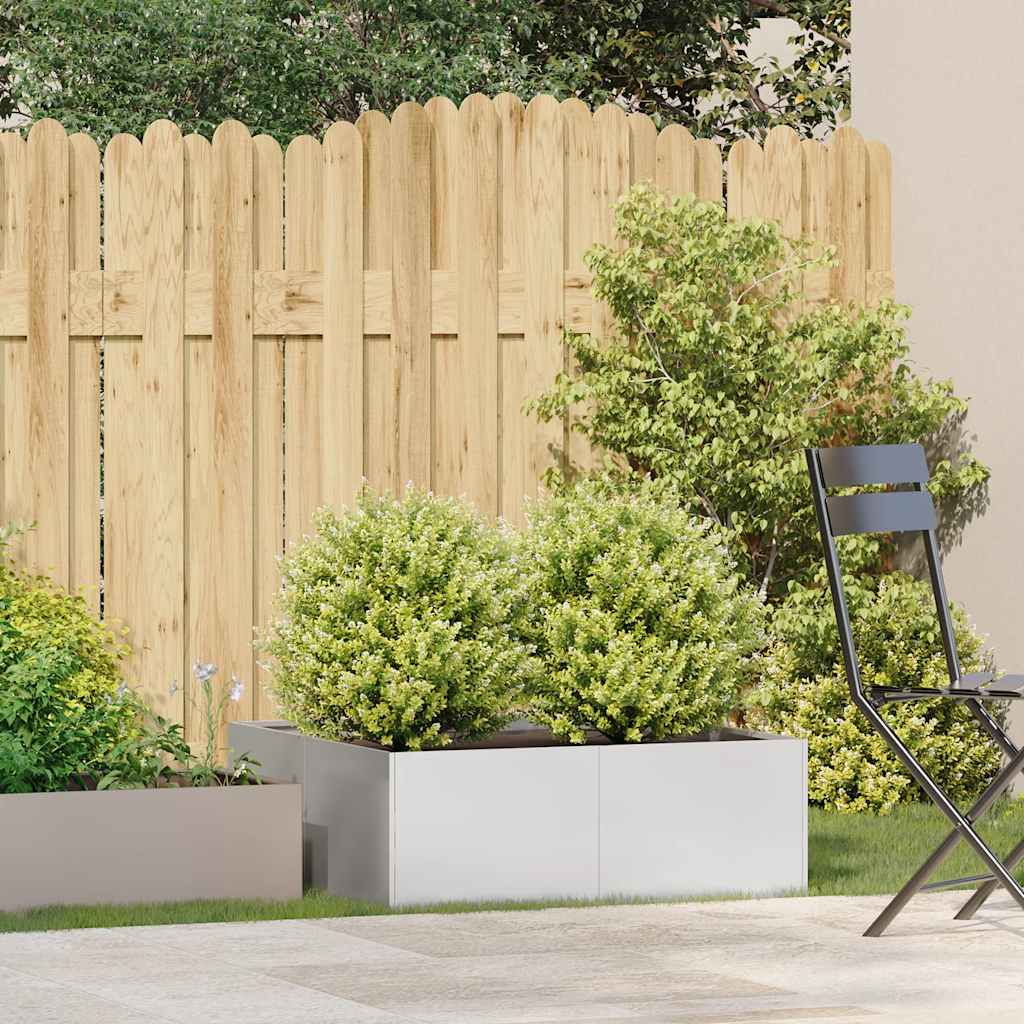 Ζαρντινιέρα 80x80x30 εκ. από Ανοξείδωτο Ατσάλι