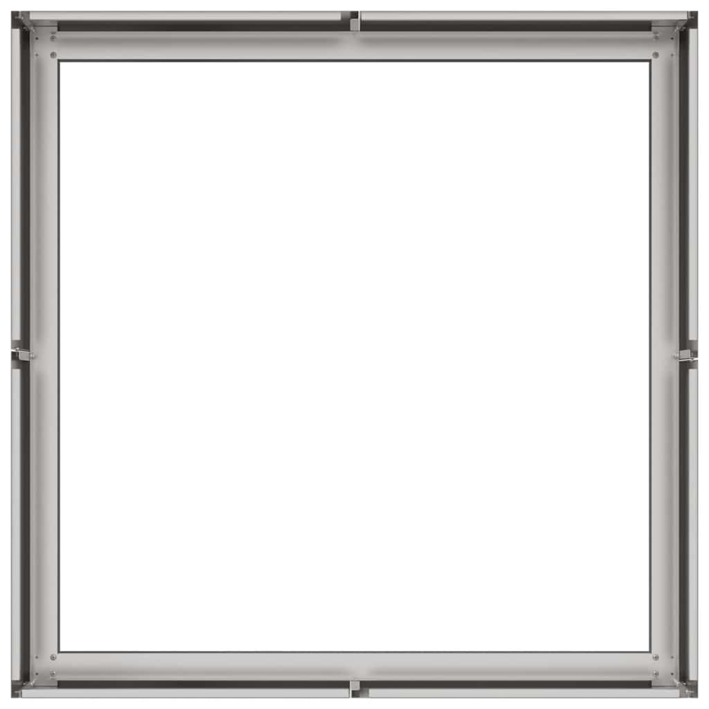 Ζαρντινιέρα 80x80x30 εκ. από Ανοξείδωτο Ατσάλι