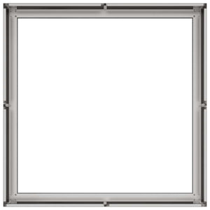 Ζαρντινιέρα 80x80x30 εκ. από Ανοξείδωτο Ατσάλι