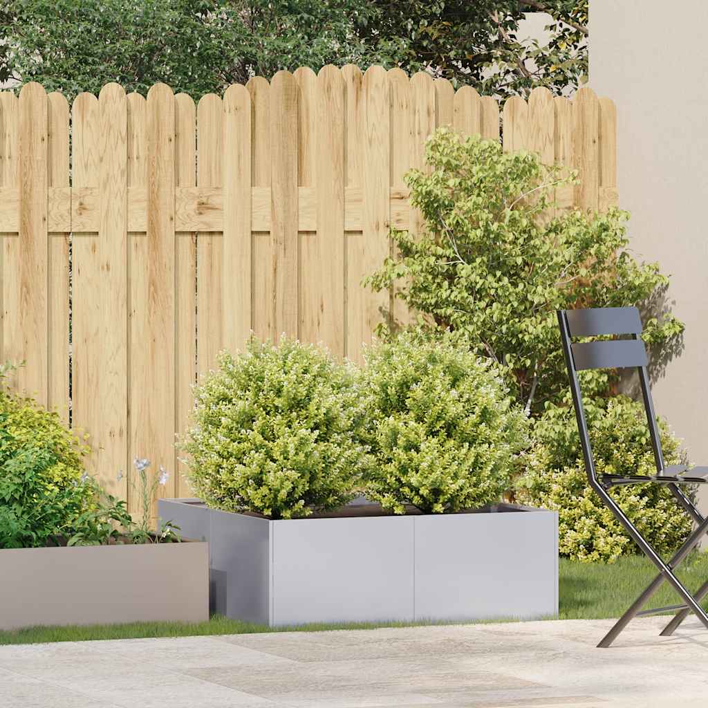 Ζαρντινιέρα 80x80x30 εκ. από Γαλβανισμένο Ατσάλι - Pakobazaar