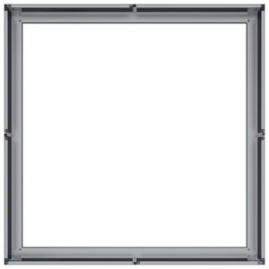 Ζαρντινιέρα 80x80x30 εκ. από Γαλβανισμένο Ατσάλι - Pakobazaar