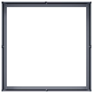 Ζαρντινιέρα Ανθρακί 100x100x30 εκ. από Χάλυβα