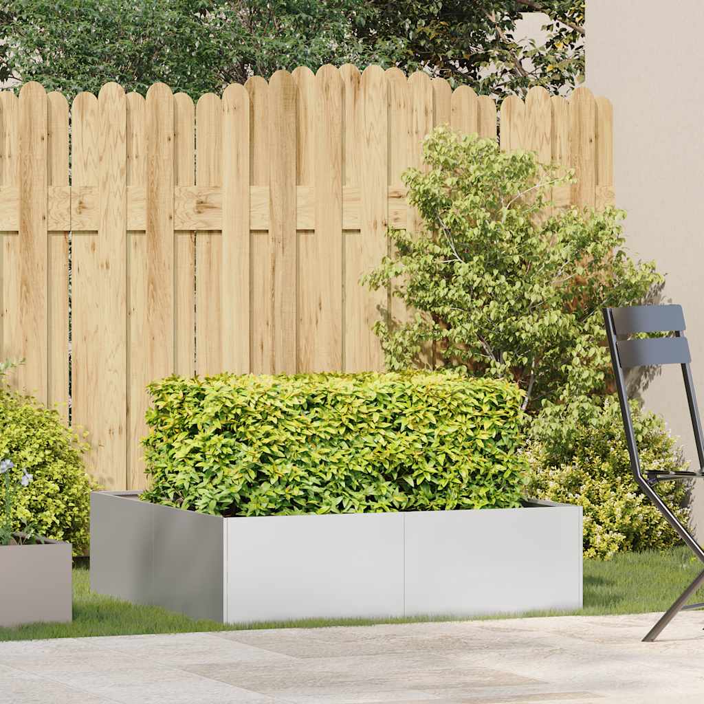Ζαρντινιέρα 100x100x30 εκ. από Ανοξείδωτο Ατσάλι - Pakobazaar