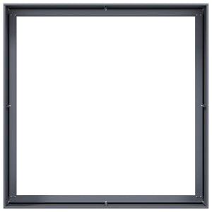 Ζαρντινιέρα Ανθρακί 100x100x40 εκ. από Χάλυβα