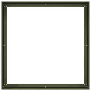 Ζαρντινιέρα Λαδί 100x100x40 εκ. από Χάλυβα