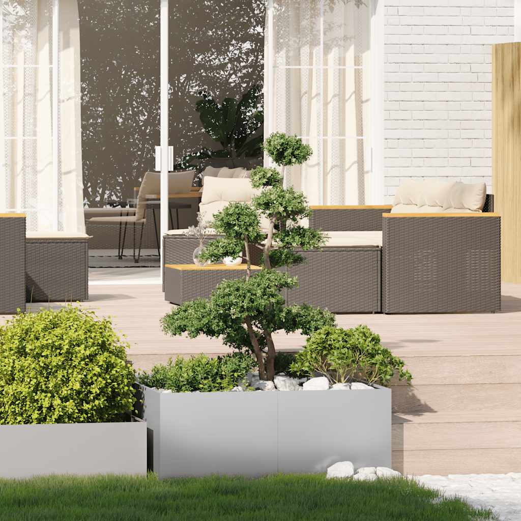 Ζαρντινιέρα 100x100x40 εκ. από Γαλβανισμένο Ατσάλι