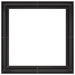 Ζαρντινιέρα Μαύρη 100x100x80 εκ. από Χάλυβα - Pakobazaar