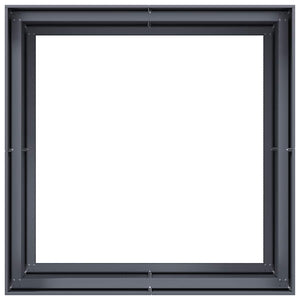 Ζαρντινιέρα Ανθρακί 100x100x80 εκ. από Χάλυβα - Pakobazaar