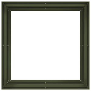 Ζαρντινιέρα Λαδί 100x100x80 εκ. από Χάλυβα