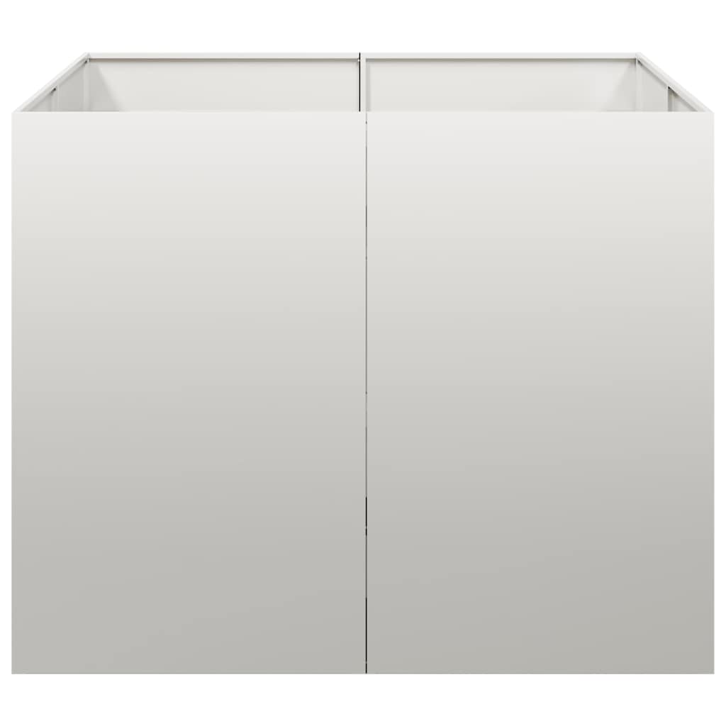 Ζαρντινιέρα 100x100x80 εκ. από Ανοξείδωτο Ατσάλι - Pakobazaar