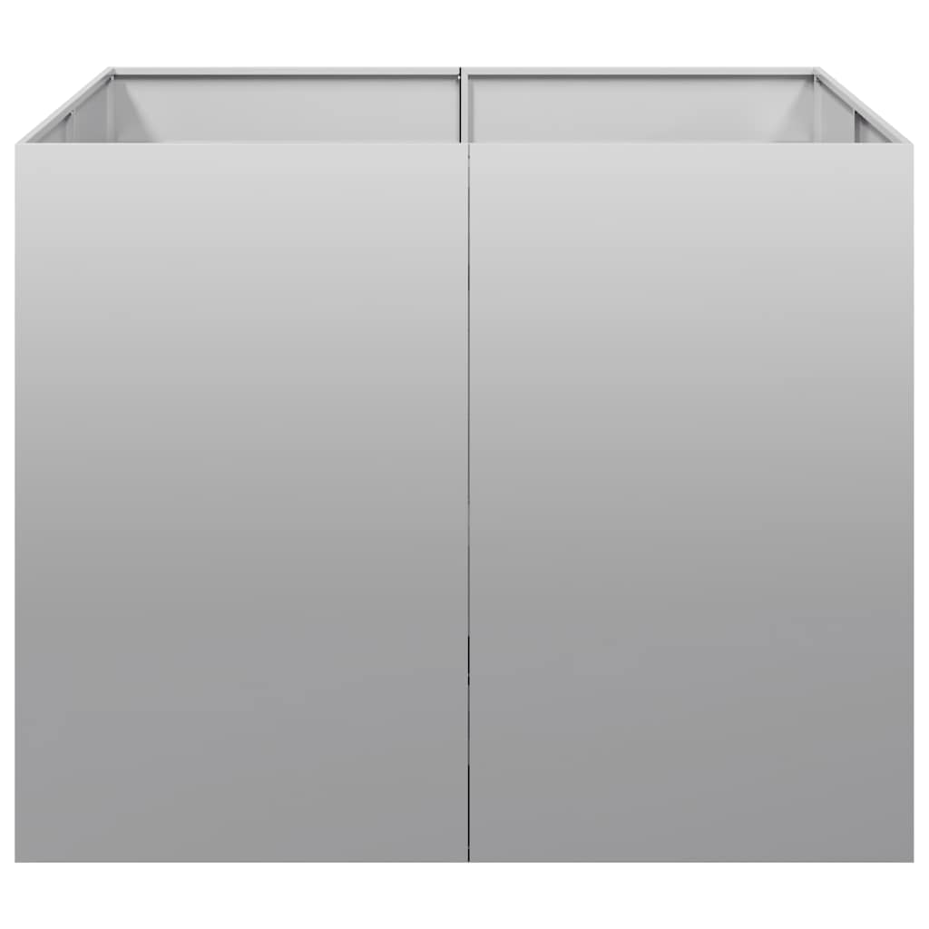 Ζαρντινιέρα 100x100x80 εκ. από Γαλβανισμένο Ατσάλι