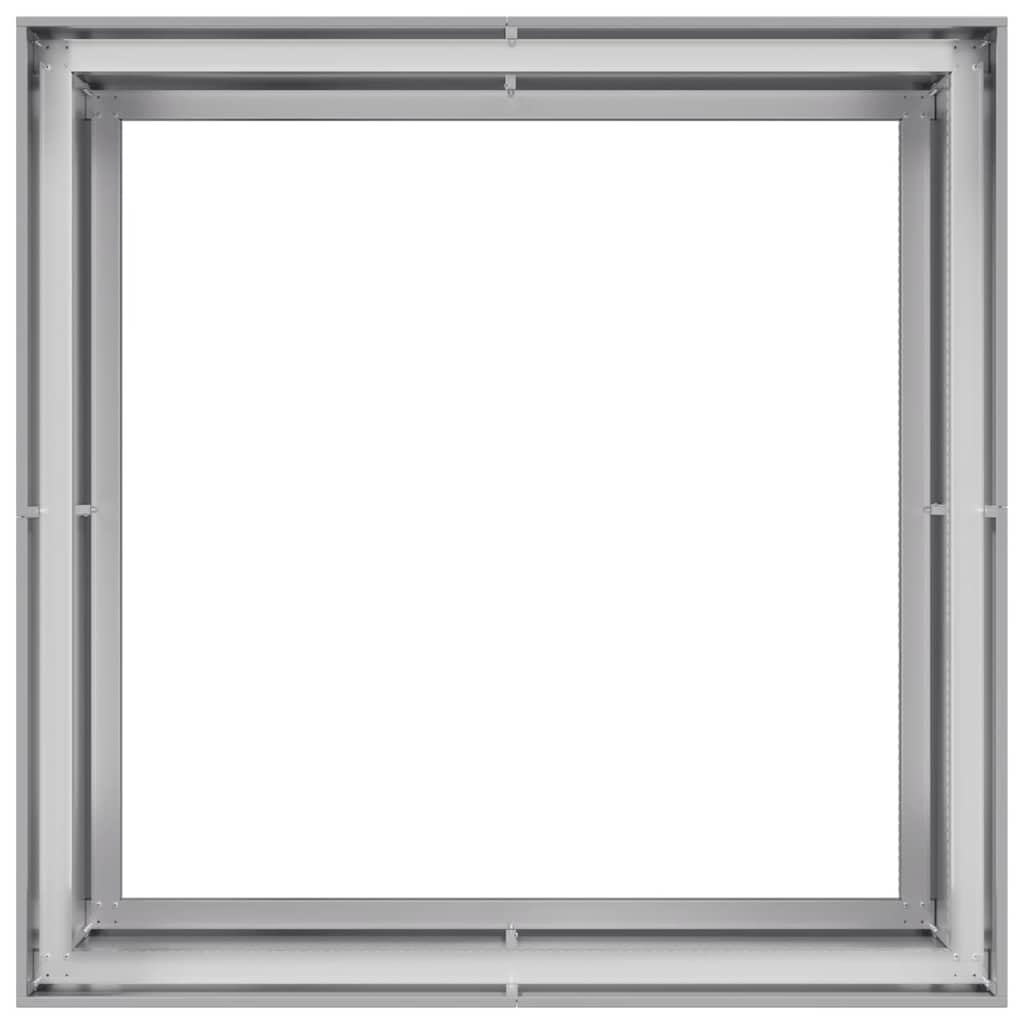 Ζαρντινιέρα 100x100x80 εκ. από Γαλβανισμένο Ατσάλι
