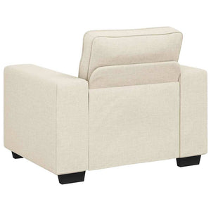 Καναπές 3 pcs Μπεζ 221 x 80 x 82 εκ Ύφασμα μείγματος λινών - Pakobazaar