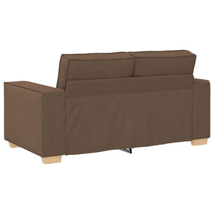 Καναπές 3 pcs Καφέ 220 x 80 x 84 εκ Ύφασμα μείγματος λινών - Pakobazaar