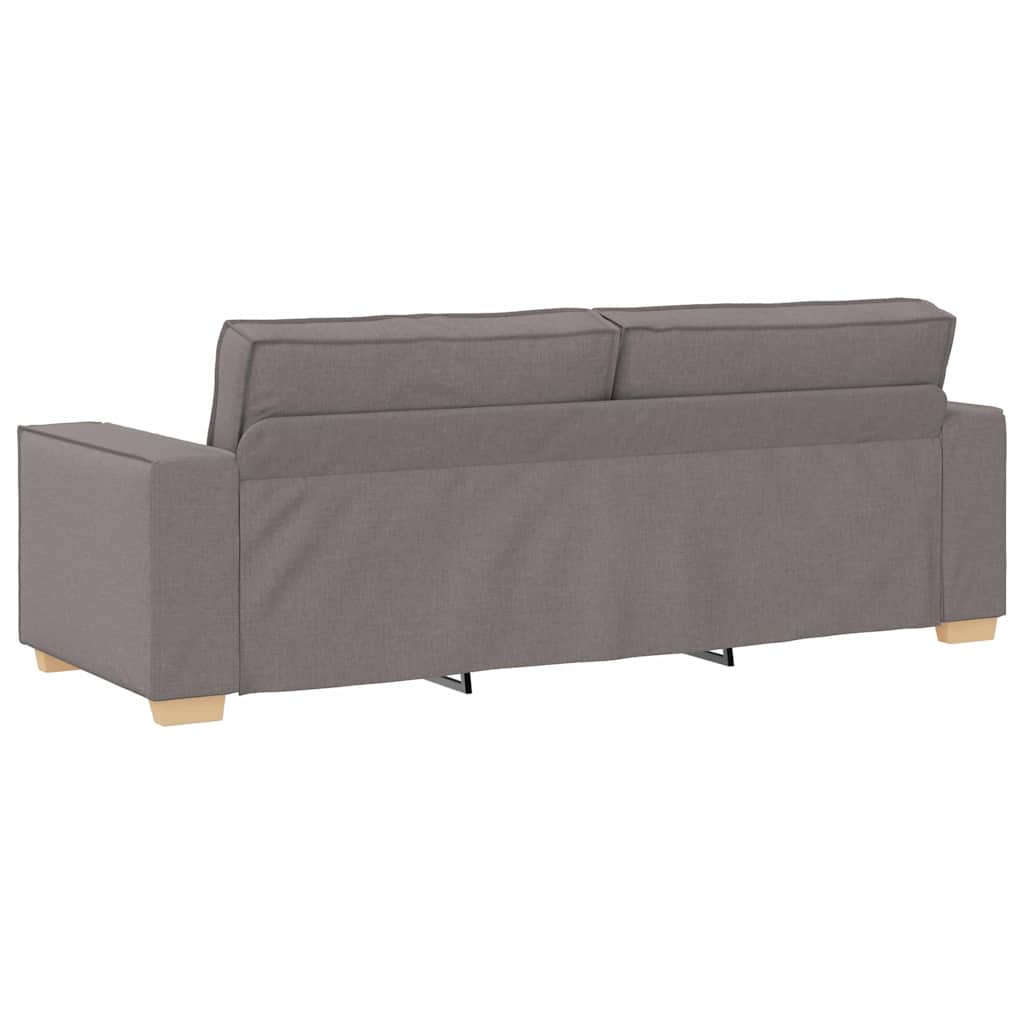 Καναπές 3 pcs Taupe 220 x 80 x 84 εκ Ύφασμα μείγματος λινών