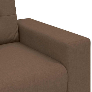 Καναπές 3 pcs Καφέ 221 x 80 x 80 εκ Ύφασμα μείγματος λινών - Pakobazaar