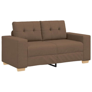 Καναπές 3 pcs Καφέ 221 x 80 x 80 εκ Ύφασμα μείγματος λινών - Pakobazaar