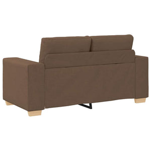 Καναπές 3 pcs Καφέ 221 x 80 x 80 εκ Ύφασμα μείγματος λινών - Pakobazaar