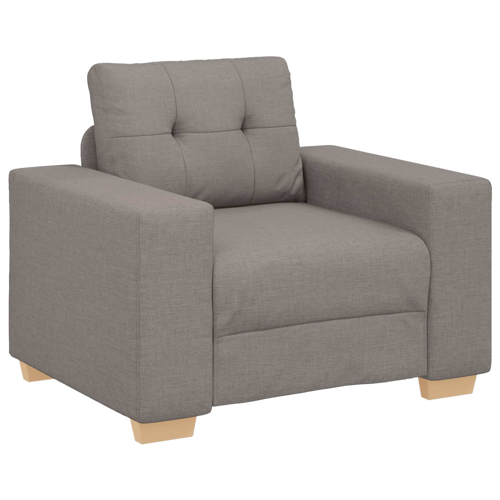 Καναπές 3 pcs Taupe 221 x 80 x 80 εκ Ύφασμα μείγματος λινών - Pakobazaar