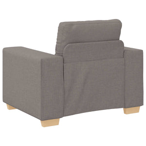 Καναπές 3 pcs Taupe 221 x 80 x 80 εκ Ύφασμα μείγματος λινών - Pakobazaar
